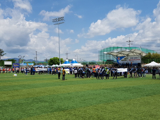 영천시 단포축구장 천연잔디구장 새롭게 단장